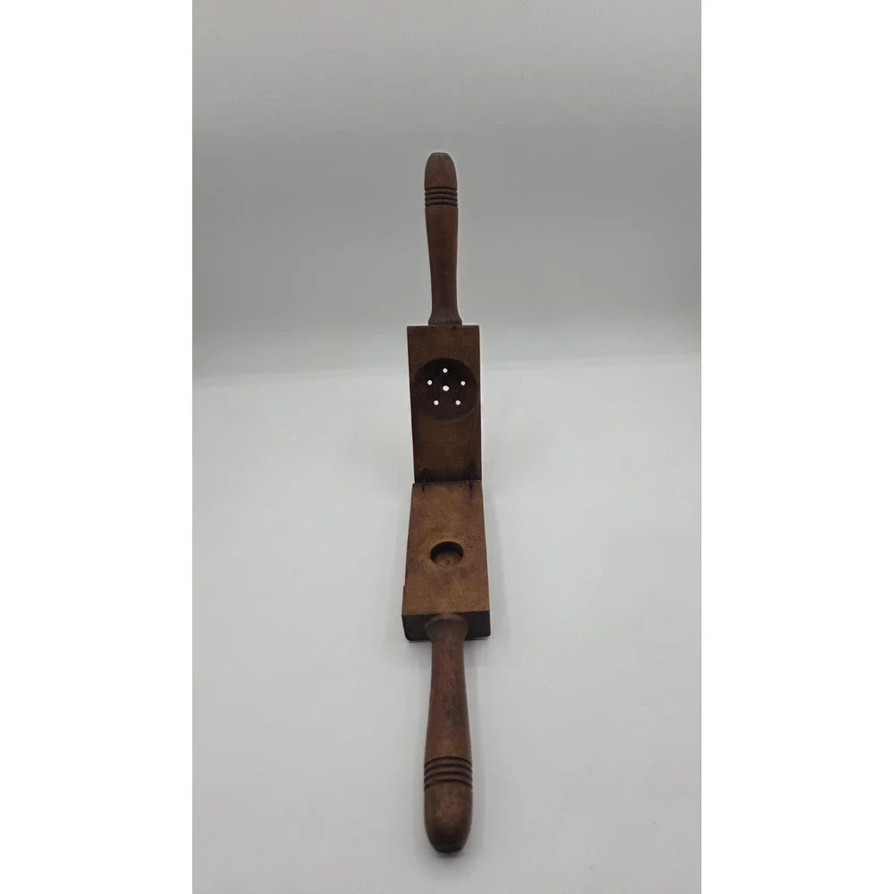 Antique Primitive Wooden Citrus Press And Juicer